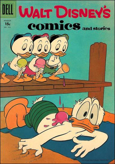 Walt Disney's Comics and Stories (1940) issue 203-B 15 Cent Price Cover