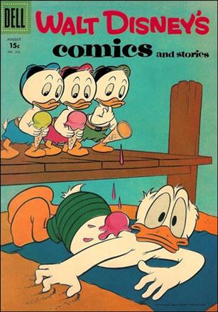 Walt Disney's Comics and Stories (1940) issue 203-B 15 Cent Price Cover