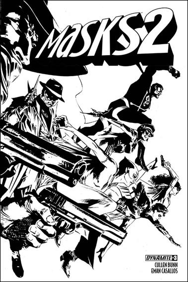 Masks 2 issue 3-E Butch Guice 1:15 Black & White Cover