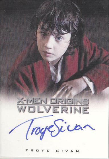 X-Men Origins: Wolverine (Autographs Subset) card nn15 Troye Sivan as Young Logan