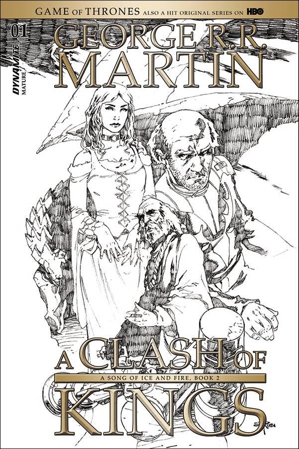 George R. R. Martin's a Clash of Kings (2017) issue 1-F Mel Rubi 1:20 Black and White Cover