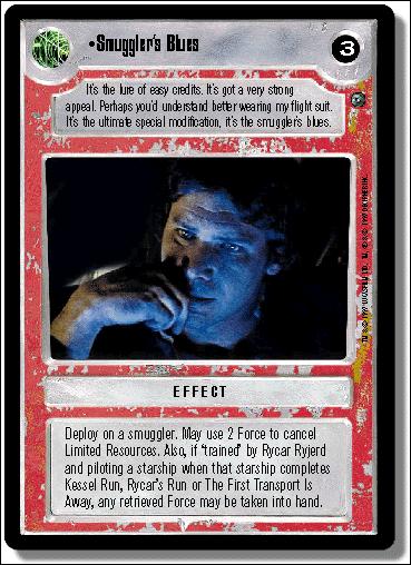 Star Wars: Dagobah Limited (Base Set) card 122 Smuggler's Blues