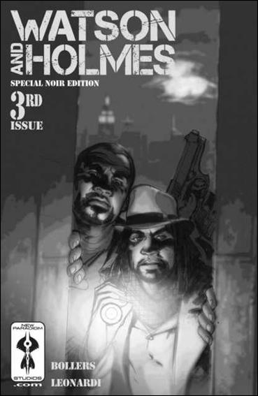 Watson & Holmes issue 3-B Rick Leonardi Black and White Cover