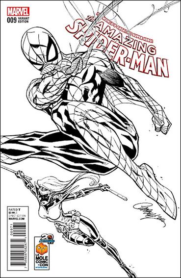 Amazing Spider-Man (2015) issue 9-F J. Scott Campbell La Mole Comic Con B&W Cover