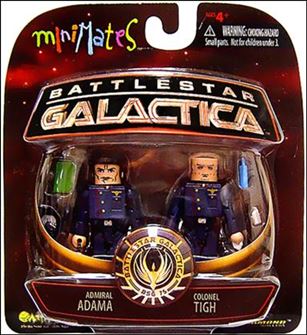 Battlestar Galactica Minimates figure 4 Admiral Adama and Colonel Tigh