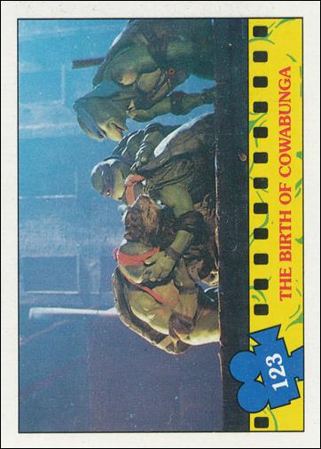 Teenage Mutant Ninja Turtles Movie (Base Set) card 123 The Birth of Cowabunga