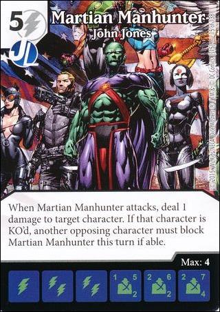 DC Comics Dice Masters Justice League  card 15 Martian Manhunter: John Jones