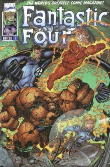 Fantastic Four (1996) issue 1-D Jim Lee Gold Signature Edition