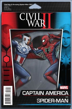Civil War II: Amazing Spider-Man issue 1-D John Tyler Christopher Action Figure Cover