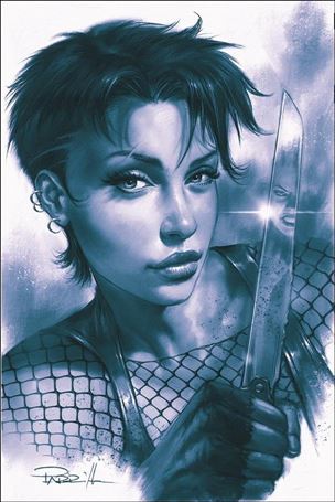 Sacred Six issue 5-O Lucio Parrillo 1:35 Blue Tint Virgin Cover