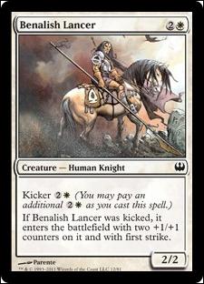 Magic the Gathering: Duel Decks: Knights vs. Dragons (Base Set) card 12 Benalish Lancer
