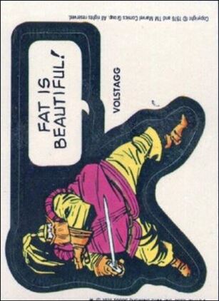 Marvel Super Heroes Stickers (Base Set) card NN39 Volstagg - 