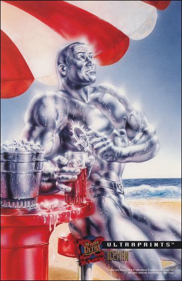 1995 Fleer Ultra X-Men (Ultraprints Subset) card 6 Iceman