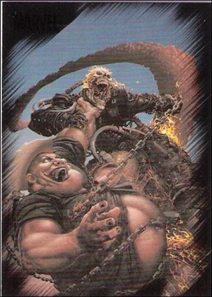 Marvel Heroes and Villains (Base Set) card 67 Ghost Rider vs Hoss