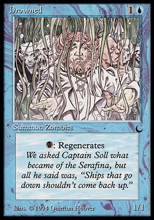 Magic the Gathering: The Dark (Base Set) card 24 Drowned