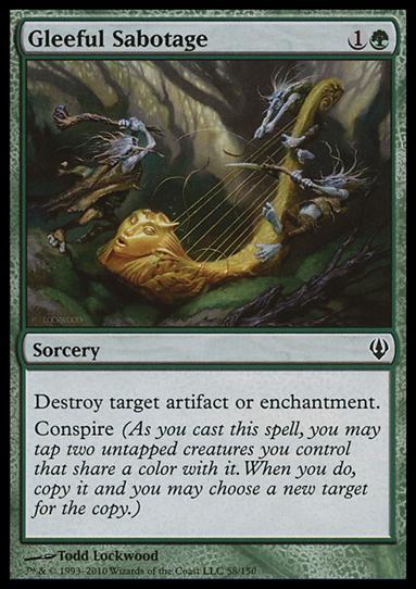 Magic the Gathering: Archenemy (Base Set) card 58 Gleeful Sabotage