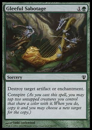 Magic the Gathering: Archenemy (Base Set) card 58 Gleeful Sabotage