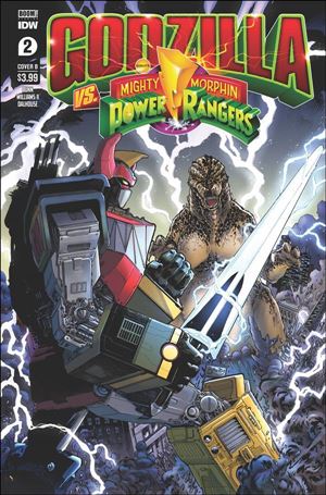 Godzilla vs the Mighty Morphin Power Rangers issue 2-B Netho Diaz Cover