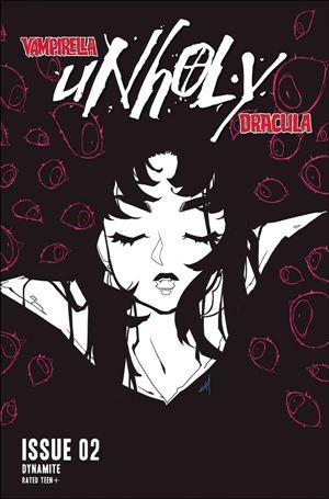 Vampirella/Dracula: Unholy issue 2-P Rose Besch 1:25 Spot Color Cover