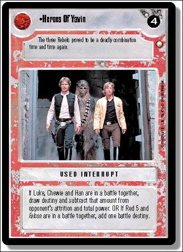 Star Wars: Special Edition Limited (Base Set) card 256 Heroes of Yavin