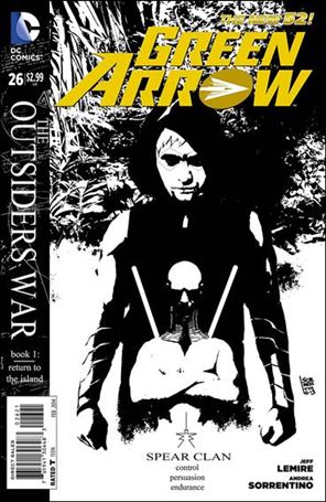 Green Arrow (2011) issue 26-B 1:25 Black and White Cover