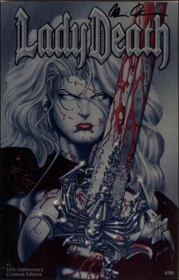 Lady Death (1994) issue 1-CZ 20th Anniversary Crimson Edition 1/20