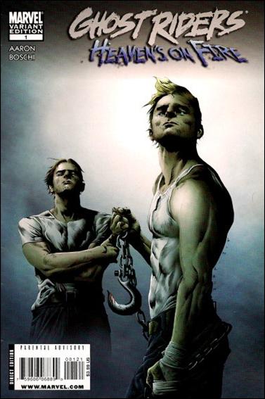 Ghost Riders: Heaven's on Fire issue 1-B Jae Lee 1:15 "Dan and Blaze" Cover