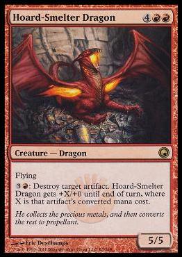 Magic the Gathering: Scars of Mirrodin (Base Set) card 93 Hoard-Smelter Dragon