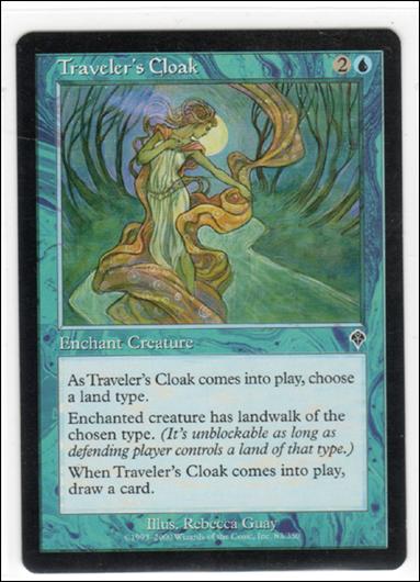 Magic the Gathering: Invasion (Base Set) card 83 Traveler's Cloak