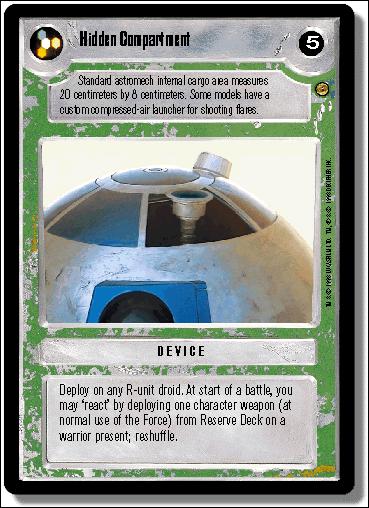 Star Wars: Jabba's Palace Limited (Base Set) card 140 Hidden Compartment