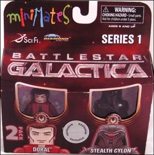 Battlestar Galactica Minimates (Toys R Us Series) figure 4 Doral and Stealth Cylon