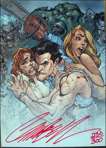 Army of Darkness (Autograph Subset) card 5-B J. Scott Campbell Red Ink 1/300