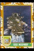 Desert Storm: Series 1 (Base Set) card 56 USS Midway