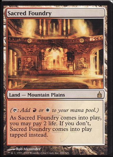Magic the Gathering: Ravnica (Base Set)  card 280 Sacred Foundry