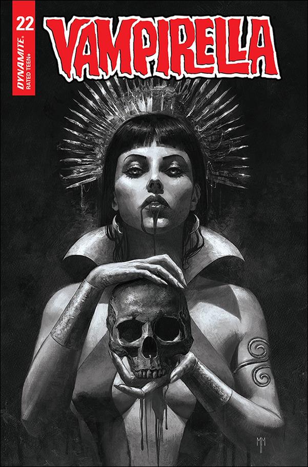 Vampirella (2019) issue 22-P Marco Mastrazzo 1:40 Black & White Cover