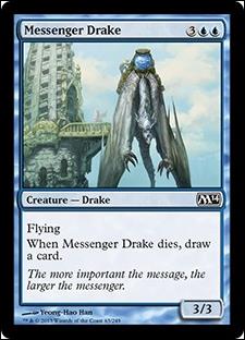 Magic the Gathering: 2014 Core Set (Base Set) card 63 Messenger Drake