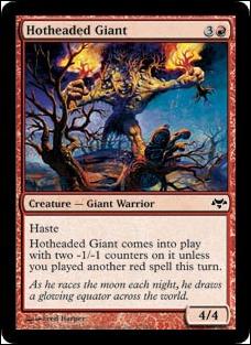 Magic the Gathering: Eventide (Base Set) card 57 Hotheaded Giant