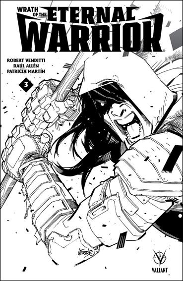 Wrath of the Eternal Warrior issue 3-F David Lafuente 1:50 Black & White Cover