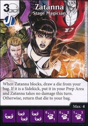 DC Comics Dice Masters Justice League  card 24 Zatanna: Stage Magician