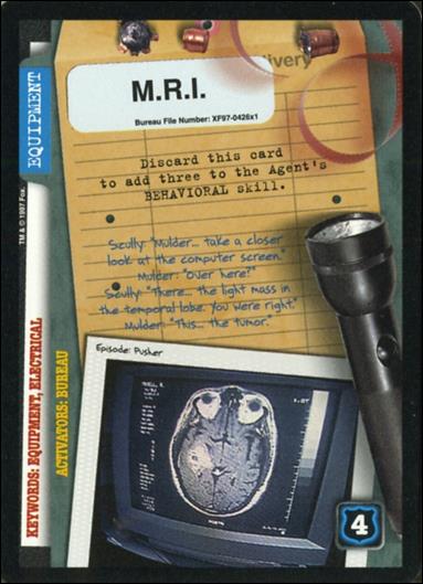 X-Files: 101361 (Base Set) card XF97-0426x1 M.R.I.