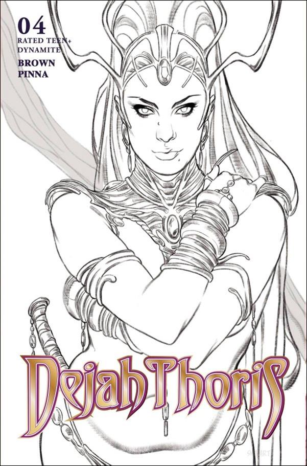 Dejah Thoris (2023) issue 4-G Joshua Swaby 1:10 Line Art Cover