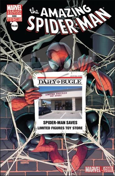 Amazing Spider-Man (1963) issue 666-OW Limited Figures Toy Store Daily Bugle Cover 1/500
