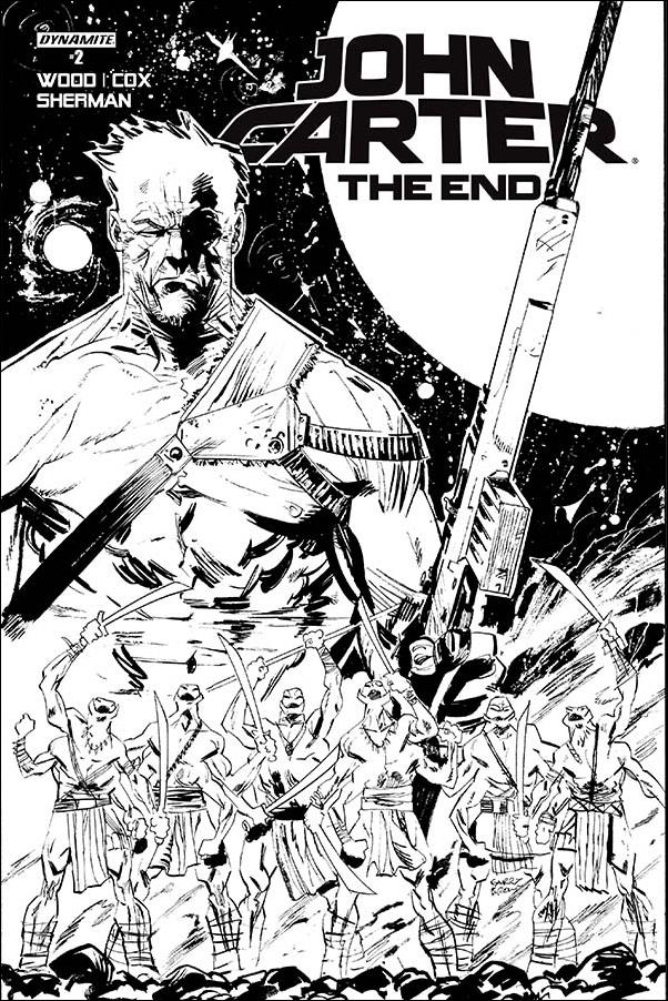 John Carter: The End issue 2-C B&W Garry Brown Cover