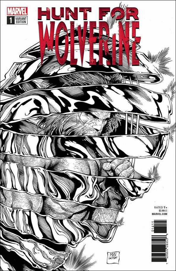 Hunt for Wolverine issue 1-G Steve McNiven 1:50 Black and White Cover