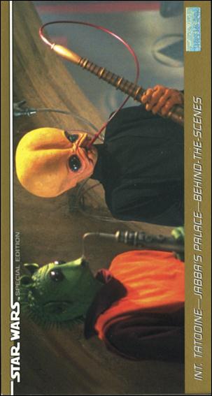 Star Wars Trilogy Special Edition Widevision  (Base Set) card 68 Int. Tatooine - Jabba's Palace - Behind-the-Scenes
