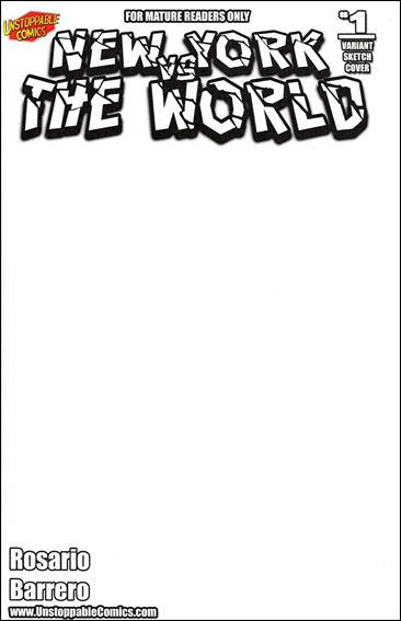 New York Versus the World issue 1-C Blank/Sketch Cover