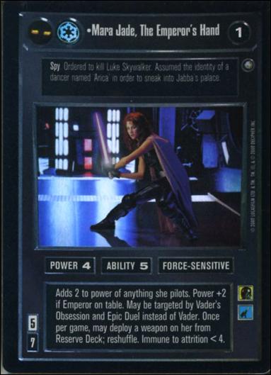 Star Wars: Reflections II: Expanding the Galaxy (Base Set) card 32 Mara Jade, The Emperor's Hand