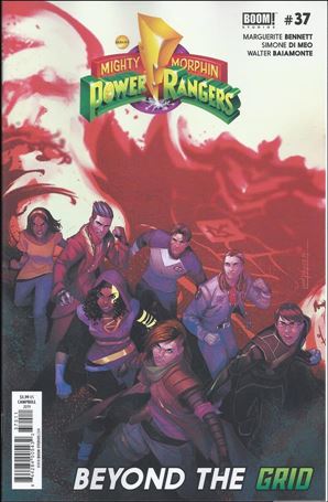Mighty Morphin Power Rangers issue 37 Jamal Campbell Cover