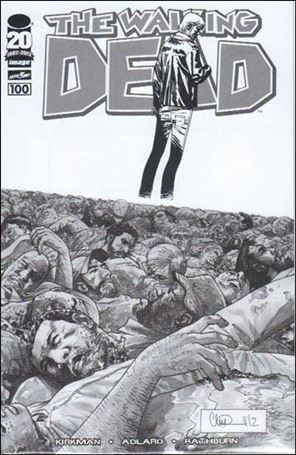 Walking Dead (2003) issue 100-J Charlie Adlard 1:200 Wraparound Sketch Cover