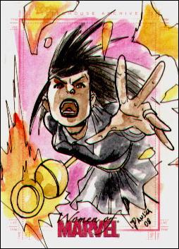 Women of Marvel (SketchaFEX Subset) card EP Eduardo Pansica 1/150